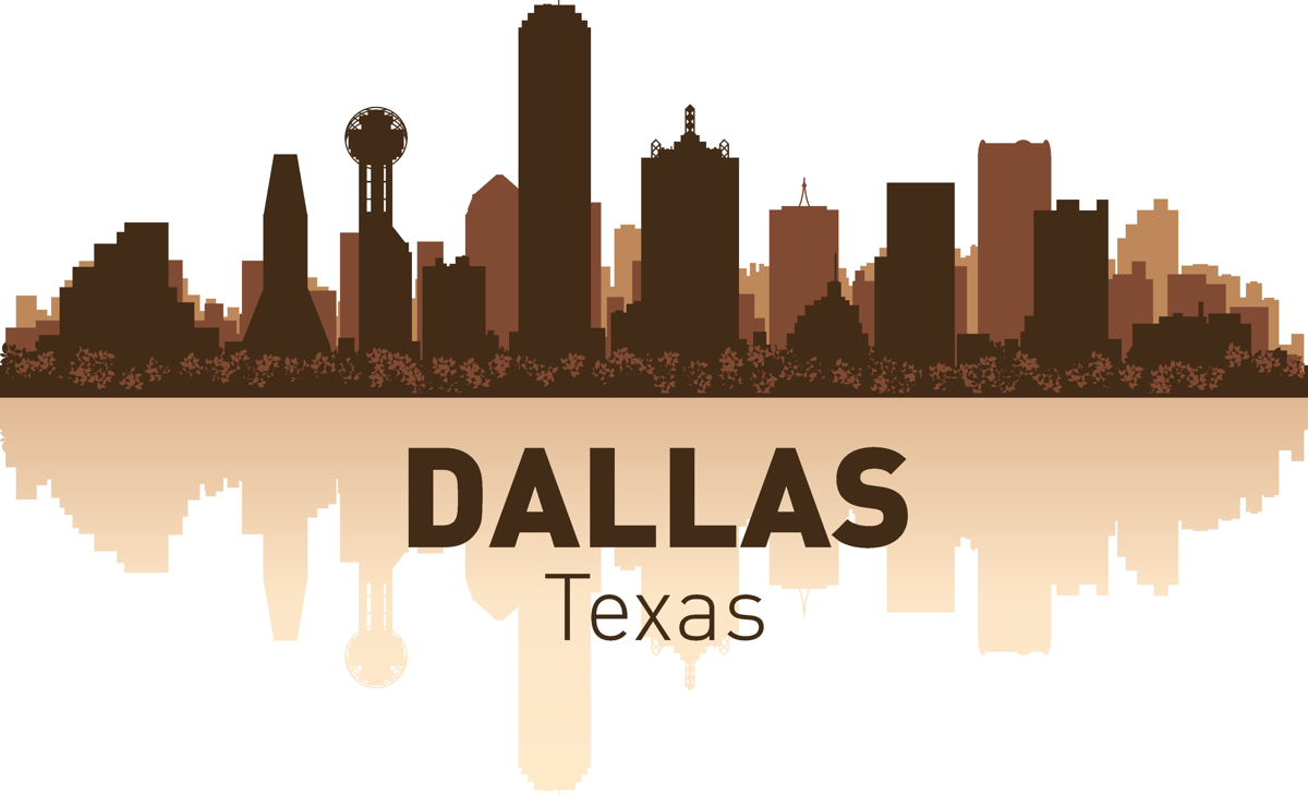 طرح آسمان دالاس مناسب برای استفاده در دستگاه های cnc چوب و cnc لیزر - dallas skyline cdr file
