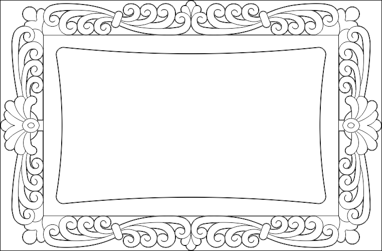 طرح ayna 001 مناسب برای استفاده در دستگاه های cnc چوب و cnc لیزر - ayna 001 dxf file