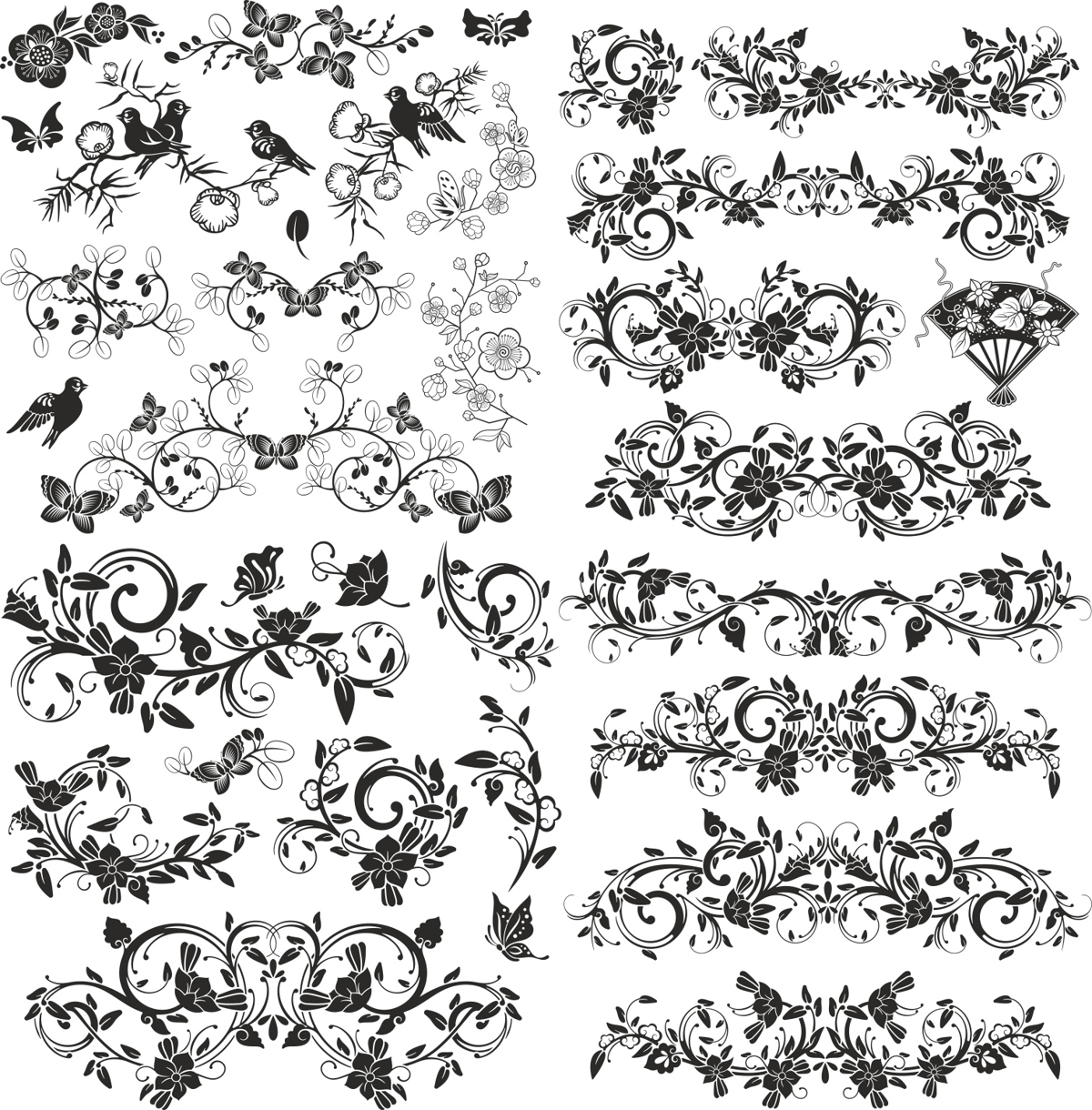 طرح مجموعه وکتور ژاپنی مناسب برای استفاده در دستگاه های cnc چوب و cnc لیزر - japanese vector set cdr file