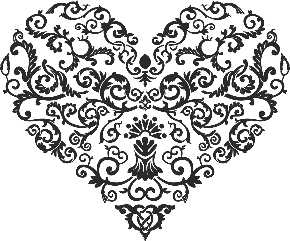 طرح وکتور قلب به شکل قلب مناسب برای استفاده در دستگاه های cnc چوب و cnc لیزر - shaped heart vector cdr file