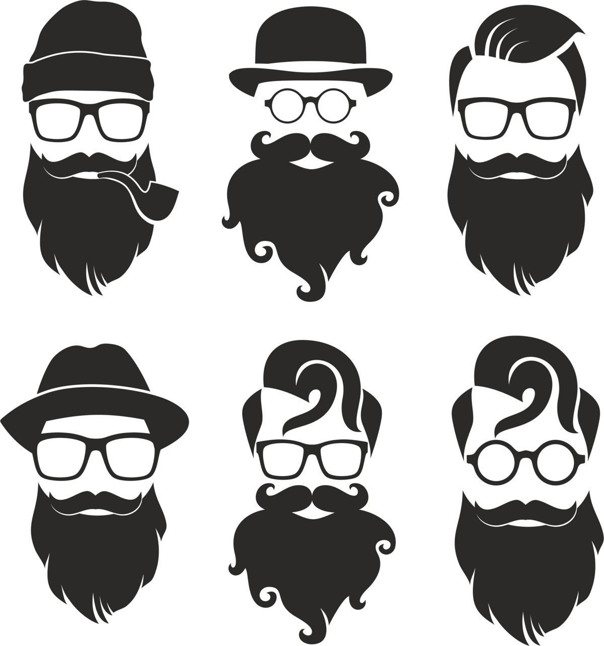 طرح پرتره هیپستر مناسب برای استفاده در دستگاه های cnc چوب و cnc لیزر - hipster portrait cdr file