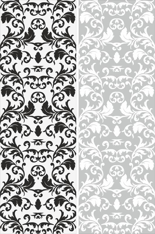 طرح ویکتوریایی بدون درز مناسب برای استفاده در دستگاه های cnc چوب و cnc لیزر - seamless victorian pattern cdr file
