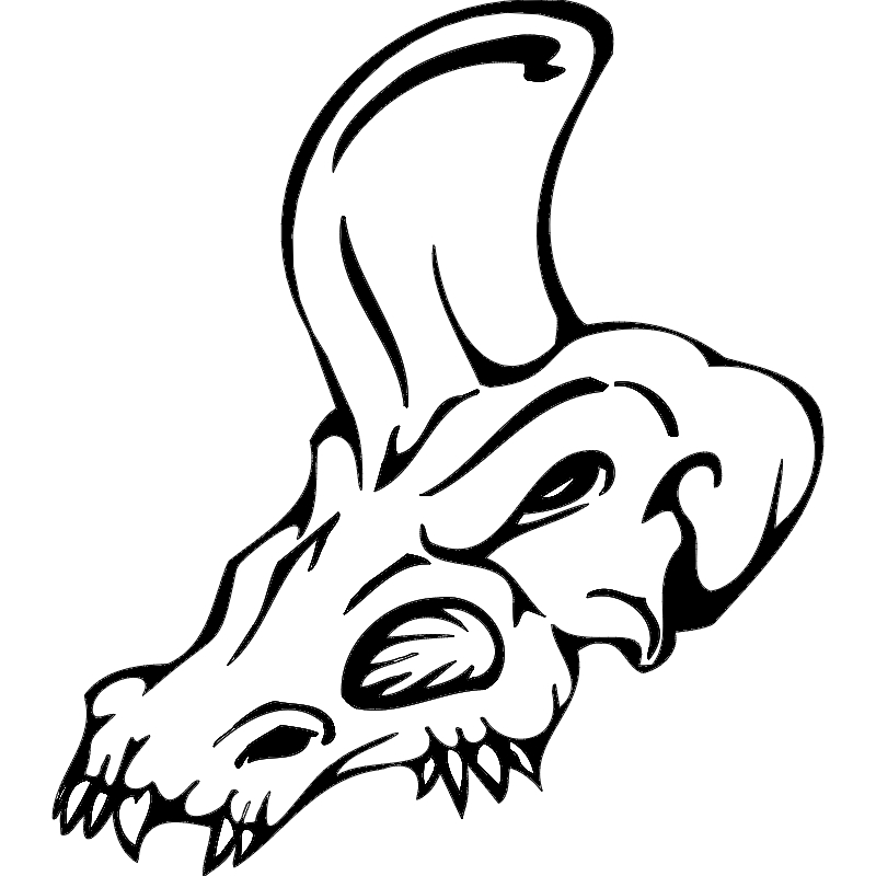 طرح جمجمه شماره 020 مناسب برای استفاده در دستگاه های cnc چوب و cnc لیزر - skull 020 dxf file