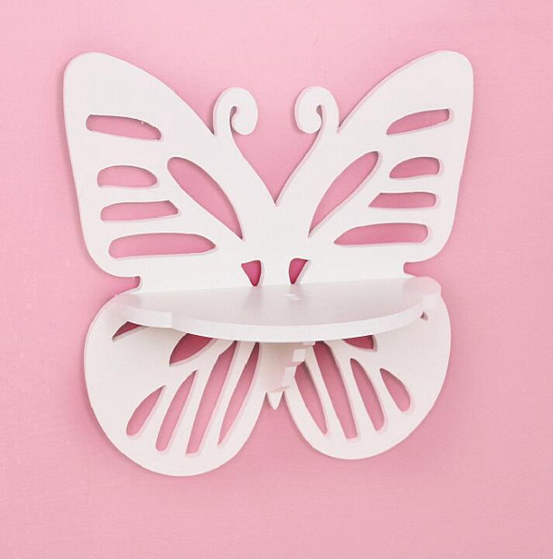 طرح قفسه دیواری طرح پروانه ای مناسب برای استفاده در دستگاه های cnc چوب و cnc لیزر - laser cut wall hanging shelf butterfly rack template cdr file