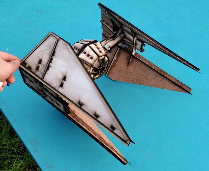 طرح مدل سه بعدی دستگاه کراوات مناسب برای استفاده در دستگاه های cnc چوب و cnc لیزر - laser cut tie interceptor 3d model dxf file