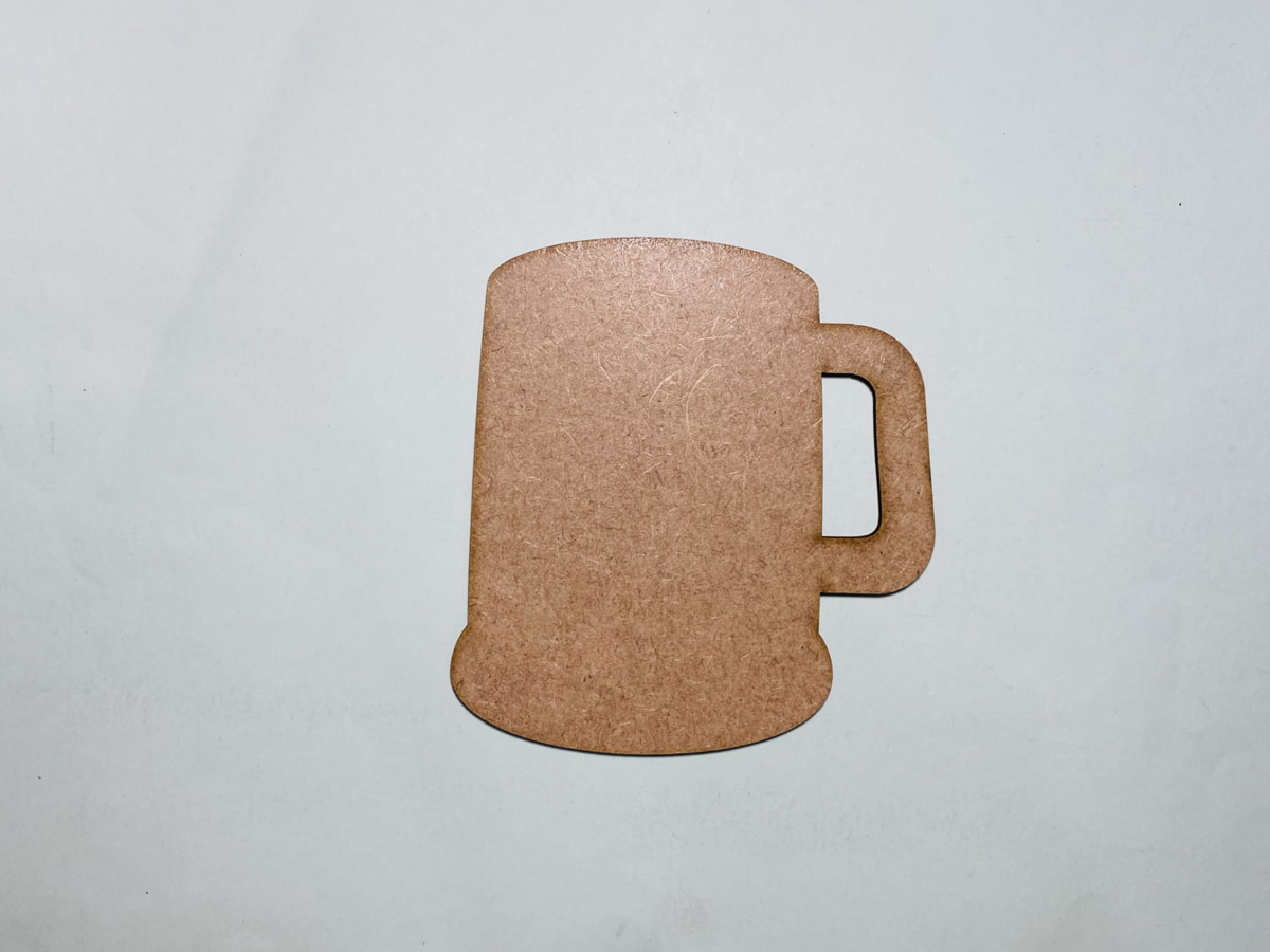 طرح لیوان چوبی طرح دار مناسب برای استفاده در دستگاه های cnc چوب و cnc لیزر - laser cut wood beer mug craft shape cutout cdr file