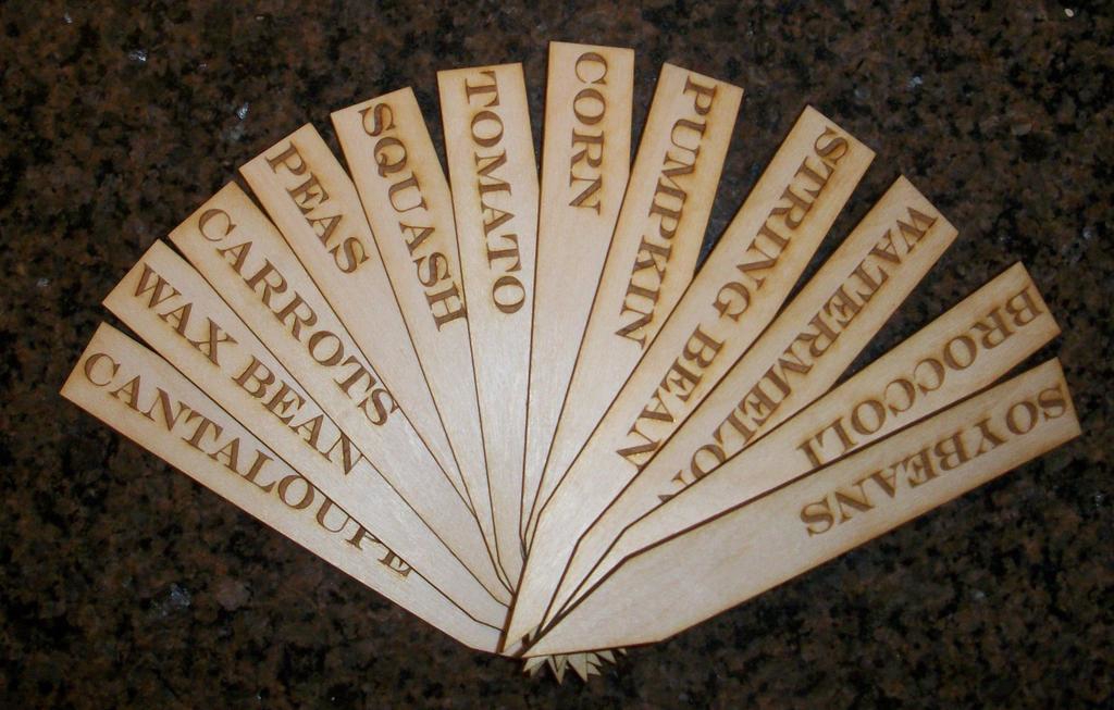 طرح تیرک باغ مناسب برای استفاده در دستگاه های cnc چوب و cnc لیزر - laser cut garden stakes cdr file