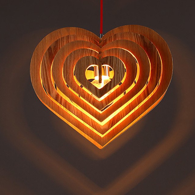 طرح چراغ قلب آتشین دانکو مناسب برای استفاده در دستگاه های cnc چوب و cnc لیزر - lamp fiery heart danko cdr file