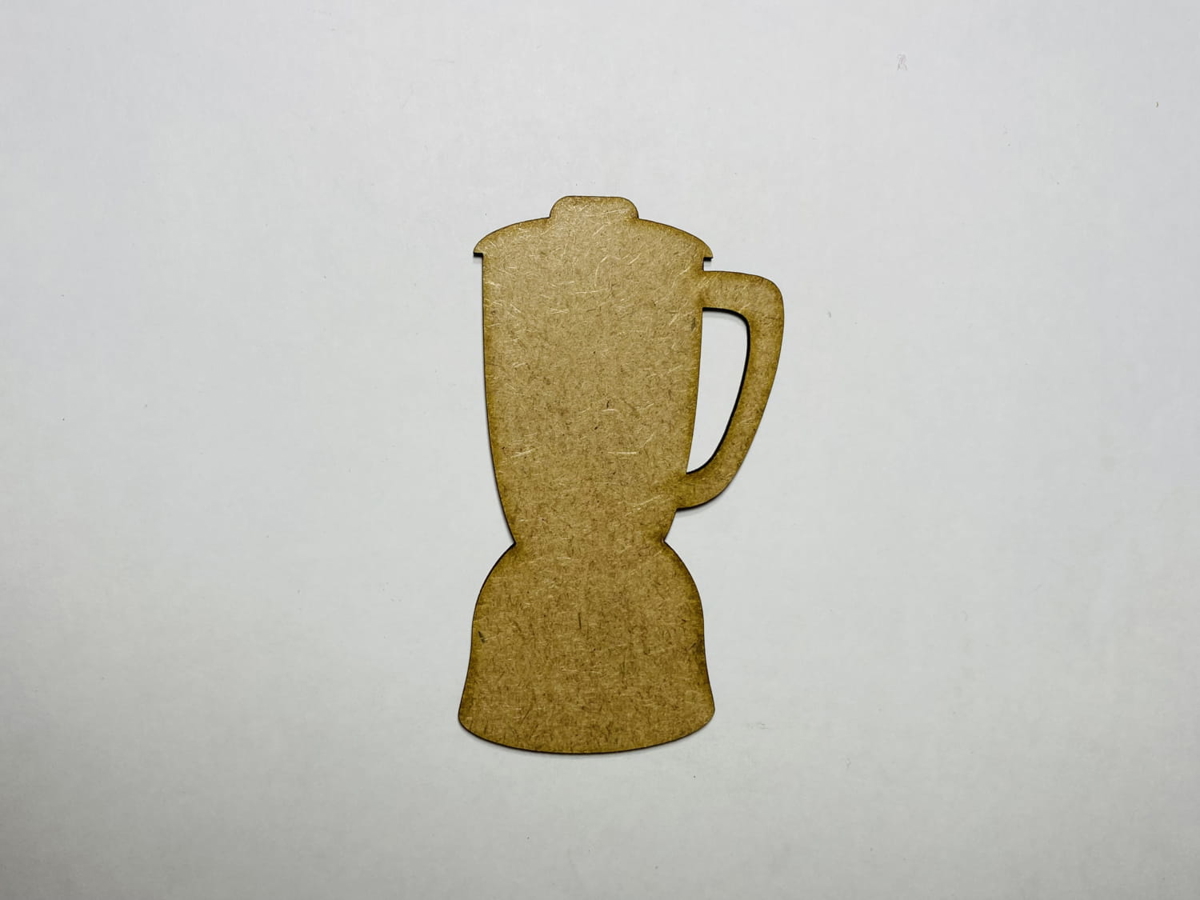 طرح مخلوط کن ناتمام چوبی مناسب برای استفاده در دستگاه های cnc چوب و cnc لیزر - laser cut unfinished blender shape wood cutout cdr file