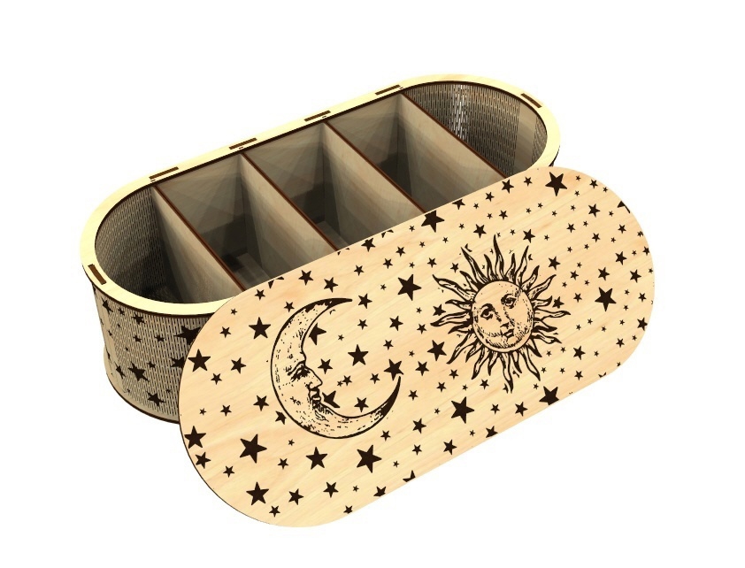 طرح جعبه پول چوبی مناسب برای استفاده در دستگاه های cnc چوب و cnc لیزر - laser cut wood money box cdr file