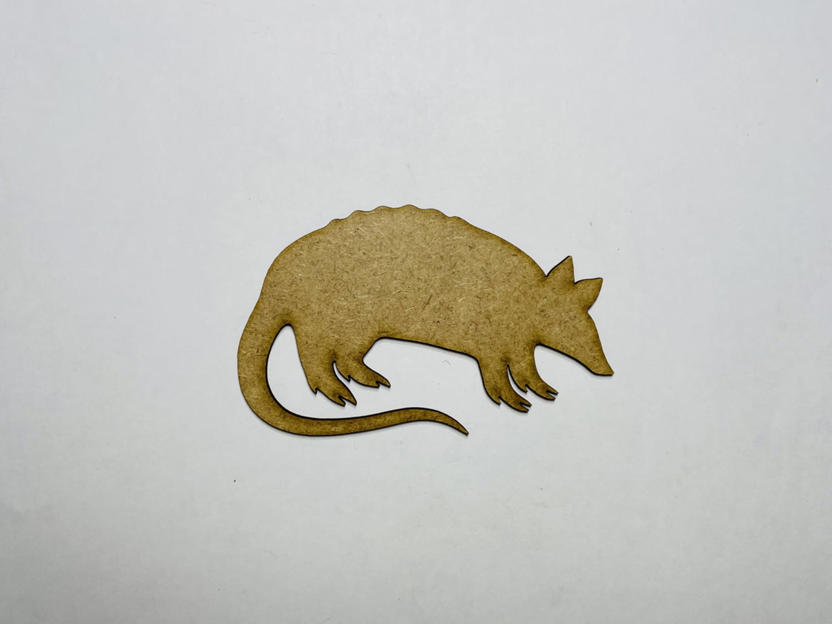 طرح تابلو چوبی آرمادیلو برای کاردستی مناسب برای استفاده در دستگاه های cnc چوب و cnc لیزر - laser cut wood armadillo cutout for crafts cdr file