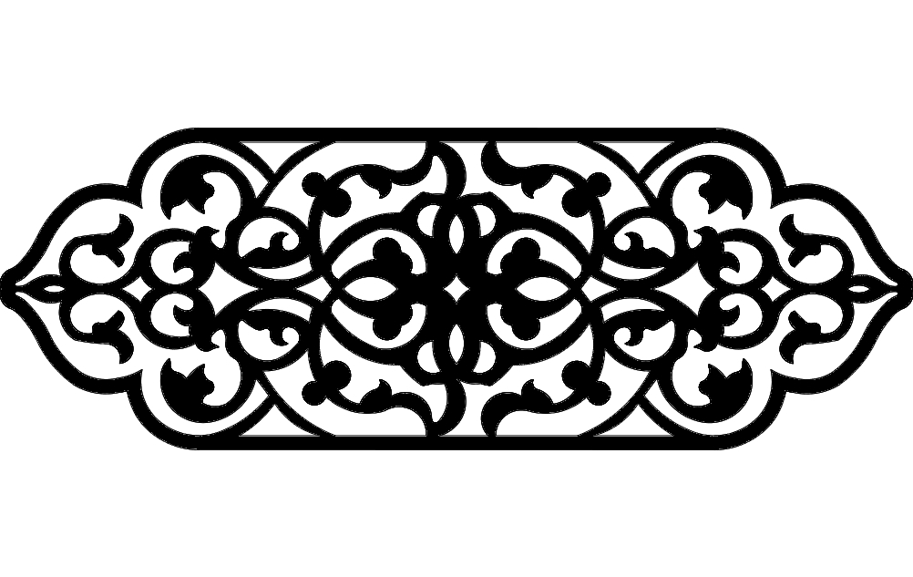 طرح مشبک شماره ۷ مناسب برای استفاده در دستگاه های cnc چوب و cnc لیزر - grille design 7 dxf file