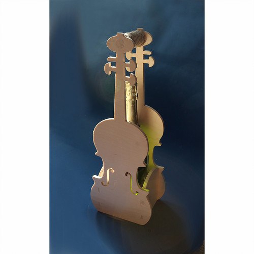 طرح جعبه ویولن طرح نوشیدنی مناسب برای استفاده در دستگاه های cnc چوب و cnc لیزر - box for champagne violin dxf file