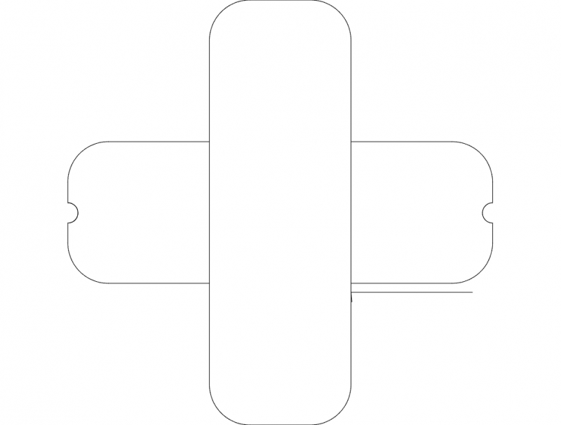 طرح متعادل کننده تیغه مناسب برای استفاده در دستگاه های cnc چوب و cnc لیزر - blade balancer dxf file