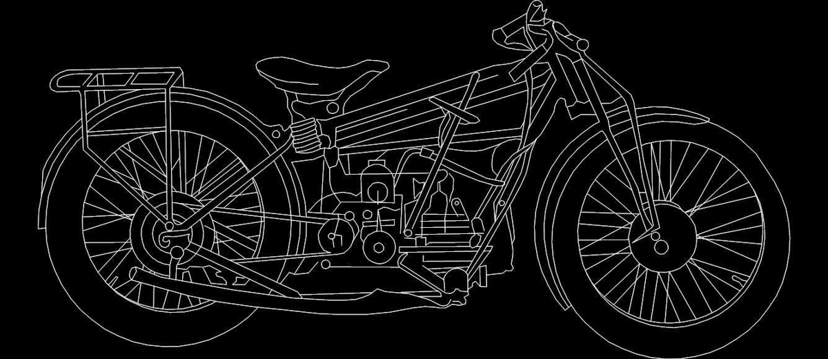 طرح دوچرخه مناسب برای استفاده در دستگاه های cnc چوب و cnc لیزر - bike dxf file
