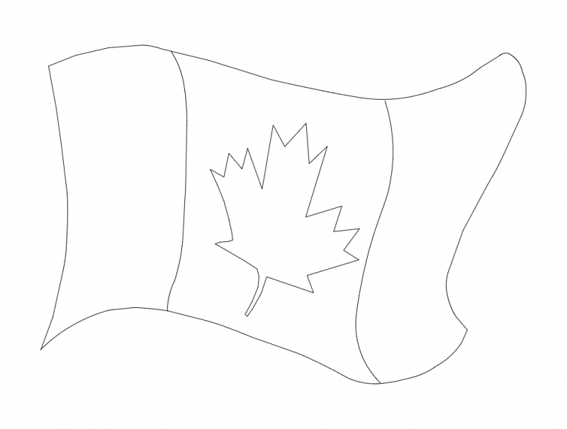 طرح پرچم کانادا مناسب برای استفاده در دستگاه های cnc چوب و cnc لیزر - canada flag dxf file
