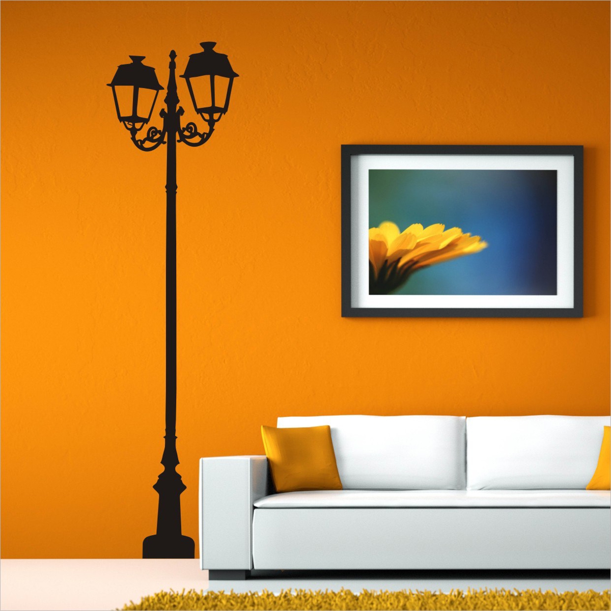 طرح وکتور تیر چراغ برق تزیینی مناسب برای استفاده در دستگاه های cnc چوب و cnc لیزر - ornate lamp post vector cdr file