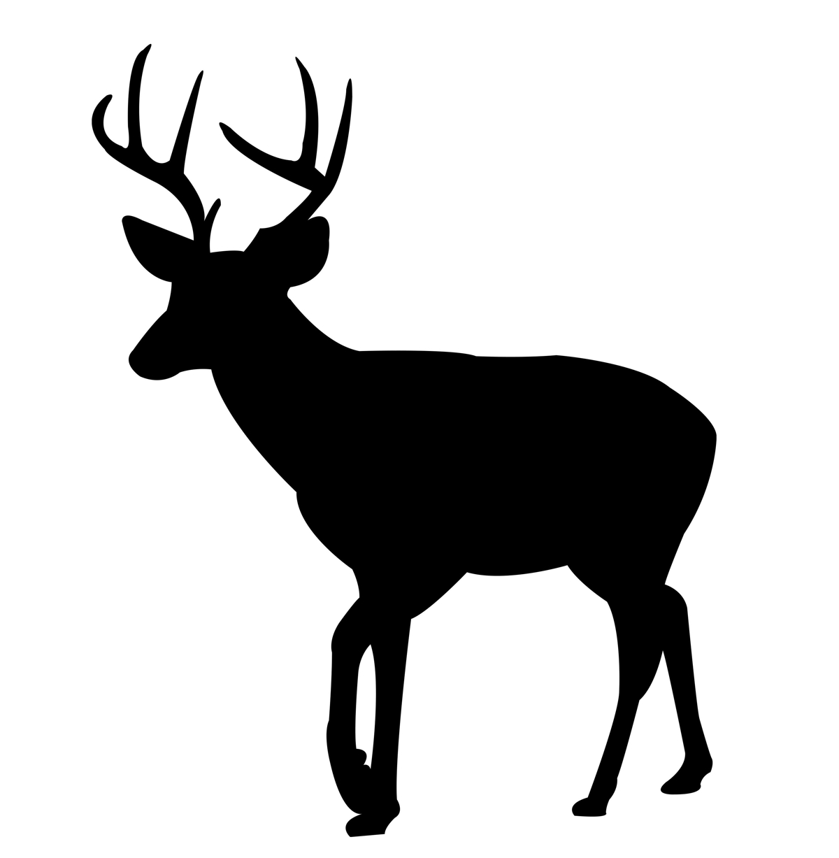 طرح گوزن مناسب برای استفاده در دستگاه های cnc چوب و cnc لیزر - deer dxf file