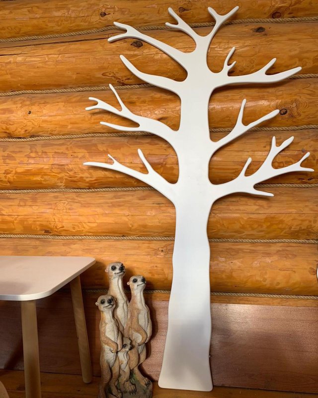 طرح درخت زیبا برای تزیین اتاق کودک مناسب برای استفاده در دستگاه های cnc چوب و cnc لیزر - laser cut cute tree kids room decor