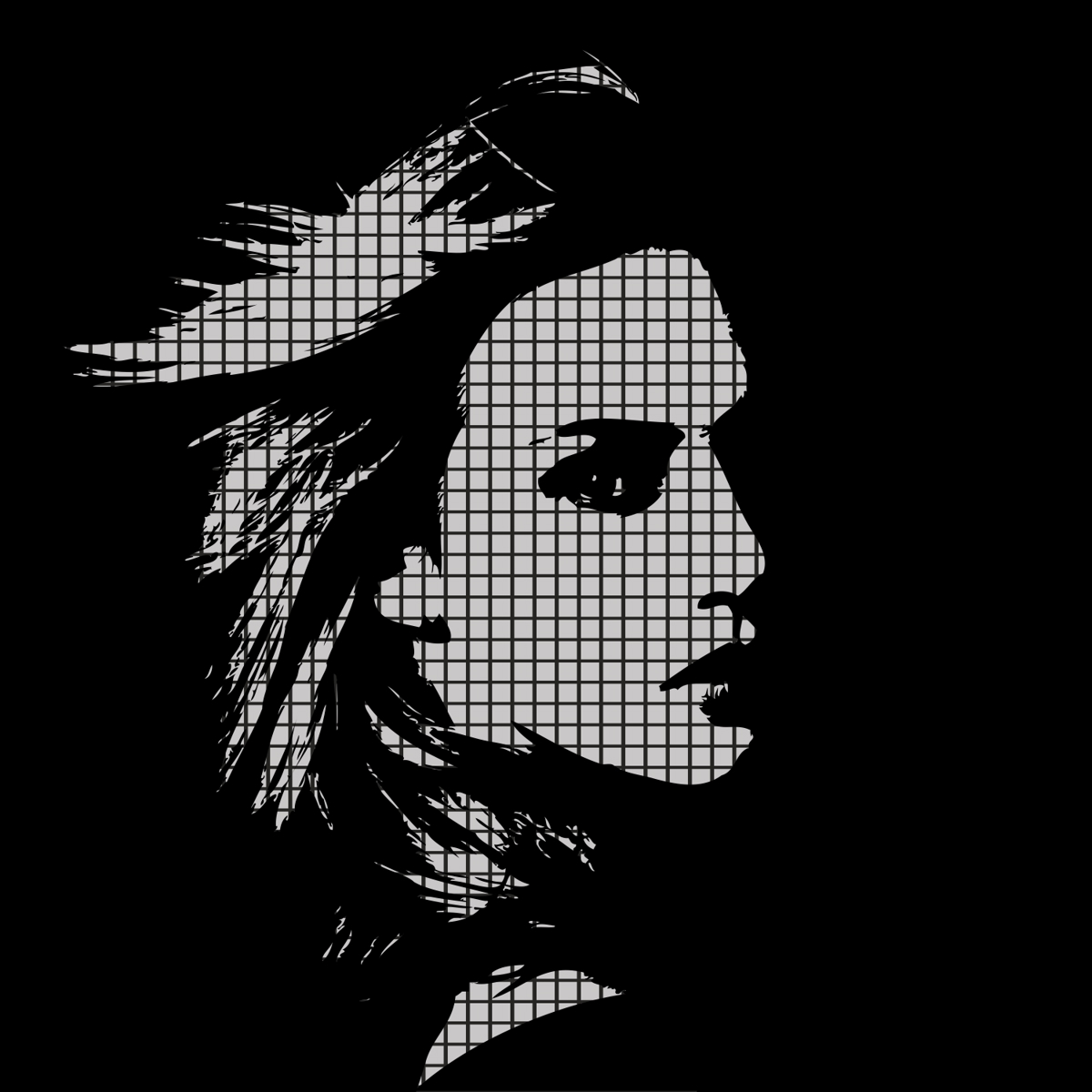 طرح فایل وکتور تصویر چهره زن مناسب برای استفاده در دستگاه های cnc چوب و cnc لیزر - woman face vector illustration cdr file