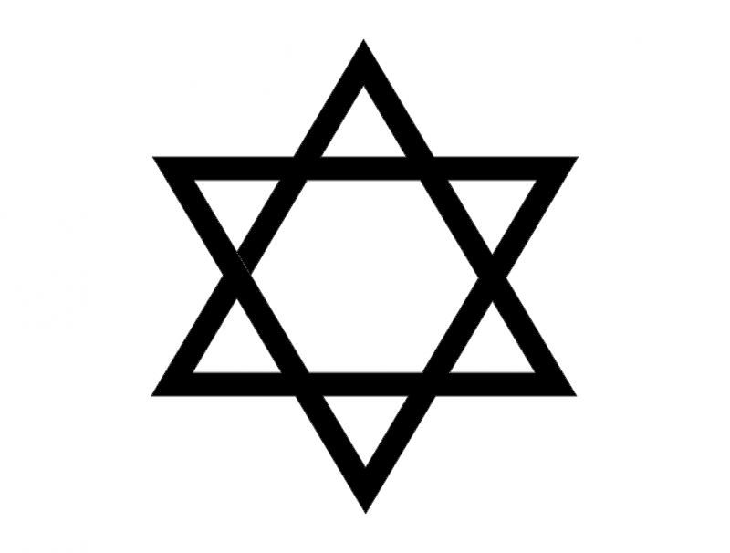 طرح ستاره داوود مناسب برای استفاده در دستگاه های cnc چوب و cnc لیزر - star of david dxf file
