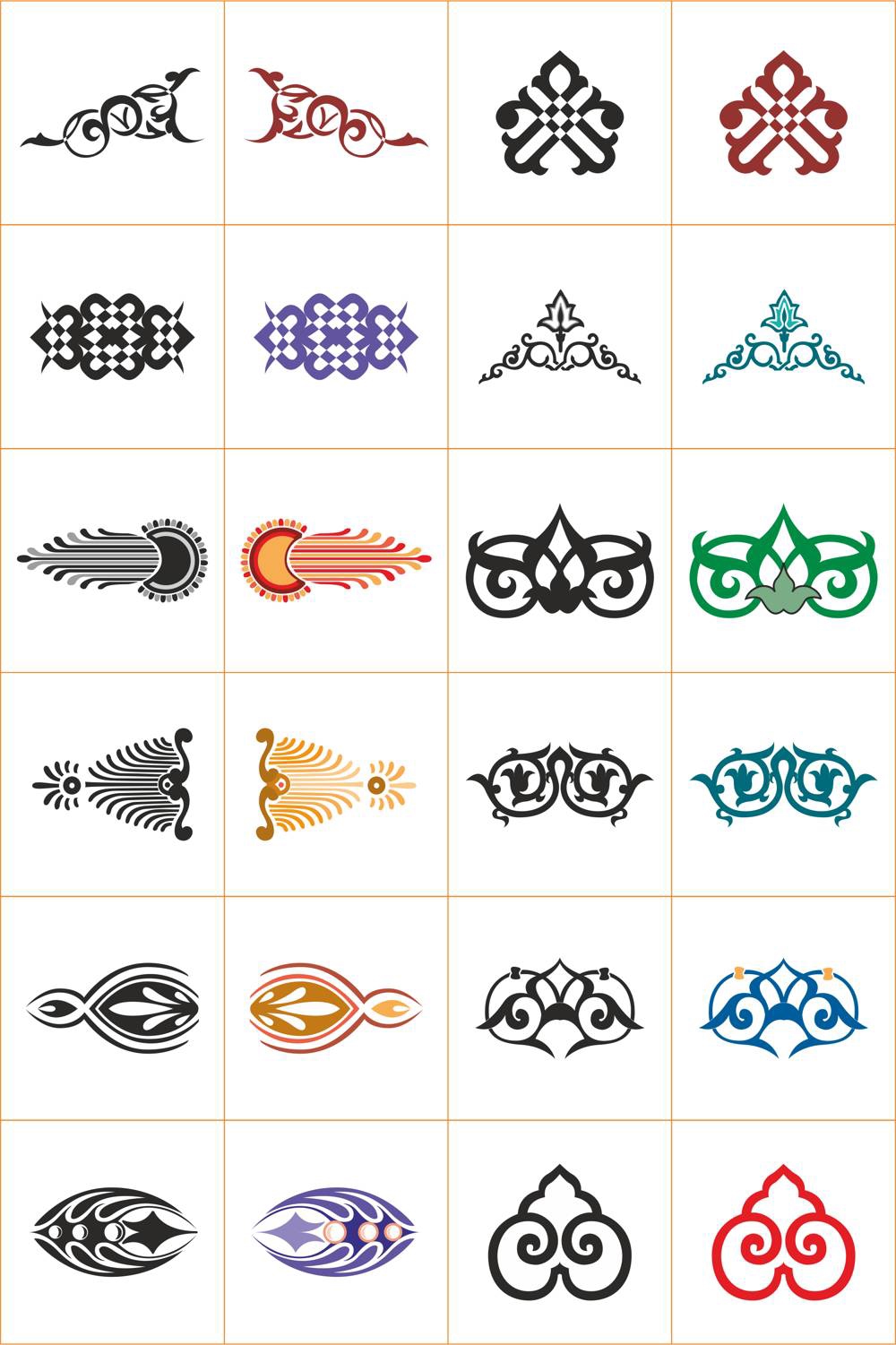 طرح با طرح های وکتور تزیینات مناسب برای استفاده در دستگاه های cnc چوب و cnc لیزر - vector ornament patterns cdr file