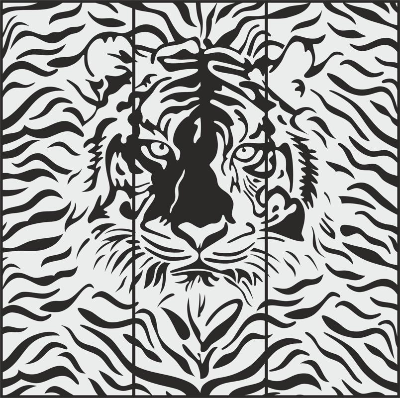 طرح سندبلاست یوزپلنگ مناسب برای استفاده در دستگاه های cnc چوب و cnc لیزر - cheetah sandblasting pattern cdr file