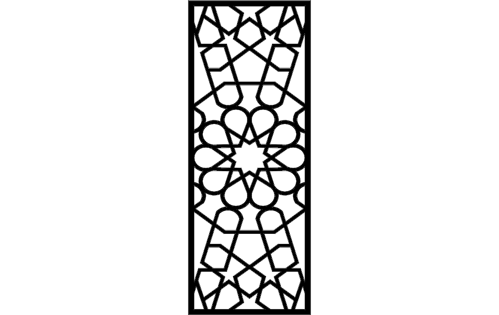 طرح جدا شده مناسب برای استفاده در دستگاه های cnc چوب و cnc لیزر - Design and vector for CNC machine