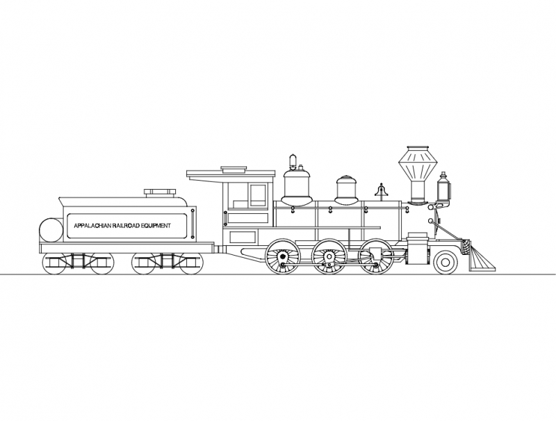 طرح قطار مناسب برای استفاده در دستگاه های cnc چوب و cnc لیزر - train dxf file