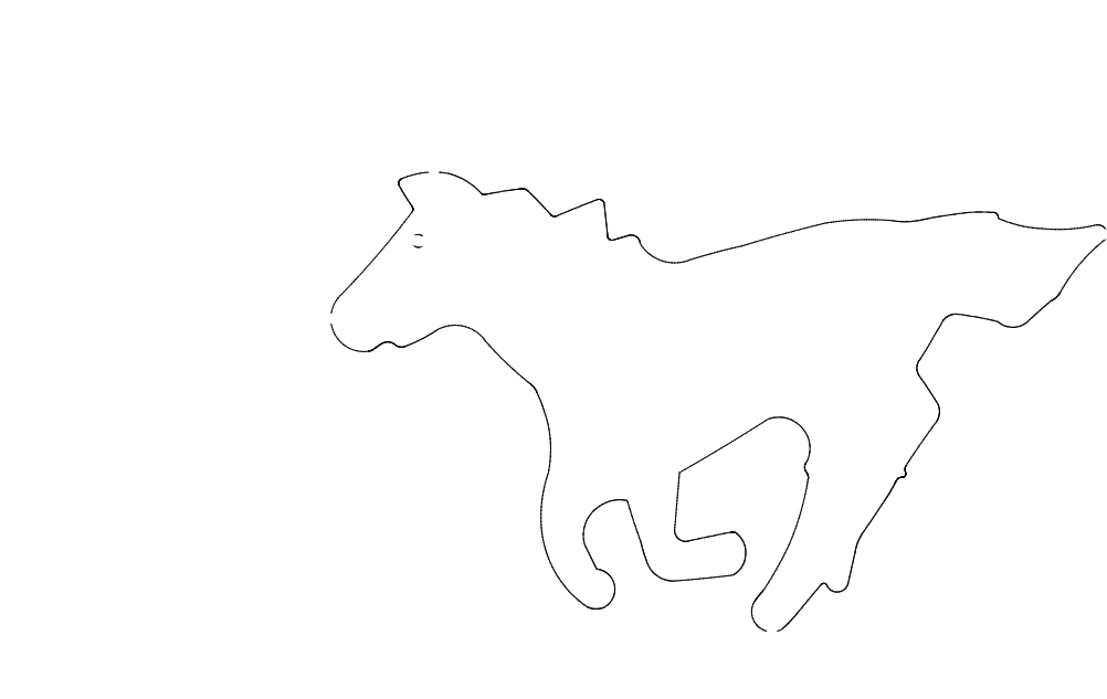 طرح دویدن اسب مناسب برای استفاده در دستگاه های cnc چوب و cnc لیزر - horse running dxf file