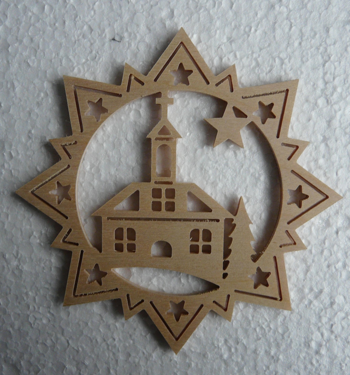 طرح کلیسای استرن مناسب برای استفاده در دستگاه های cnc چوب و cnc لیزر - stern kirche dxf file