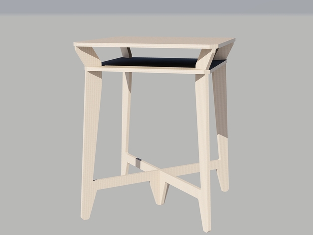 طرح نهایی جدول مناسب برای استفاده در دستگاه های cnc چوب و cnc لیزر - table final dxf file