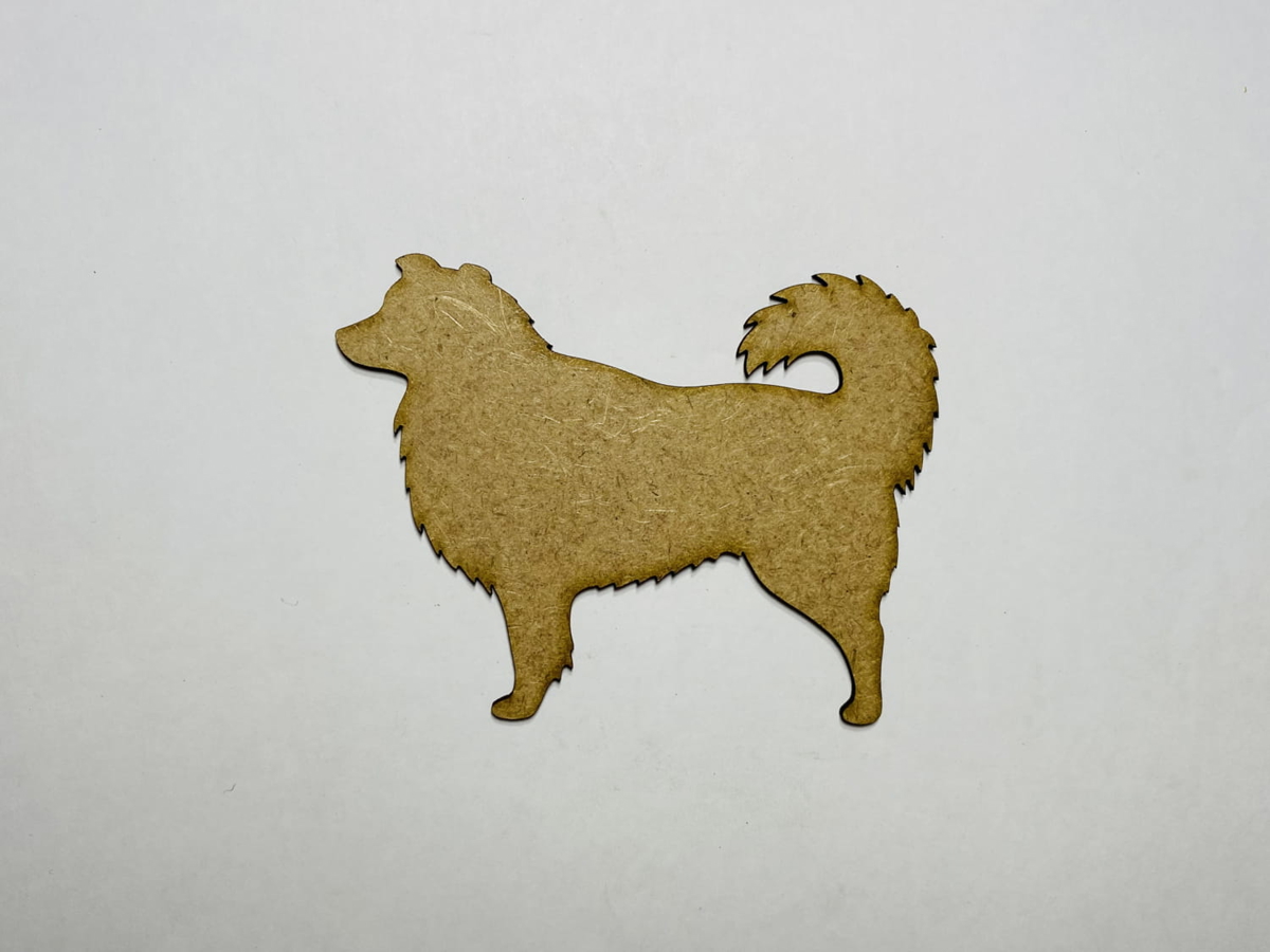 طرح سگ چوپان استرالیایی چوبی مناسب برای استفاده در دستگاه های cnc چوب و cnc لیزر - laser cut wooden australian shepherd cutout cdr file