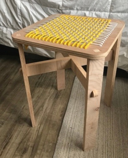 طرح چهارپایه چوبی مناسب برای استفاده در دستگاه های cnc چوب و cnc لیزر - laser cut stool wood template dxf file