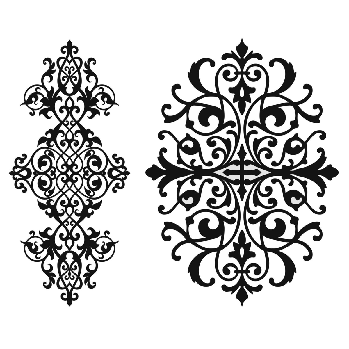 طرح گلدار مناسب برای استفاده در دستگاه های cnc چوب و cnc لیزر - floral design pattern cdr file