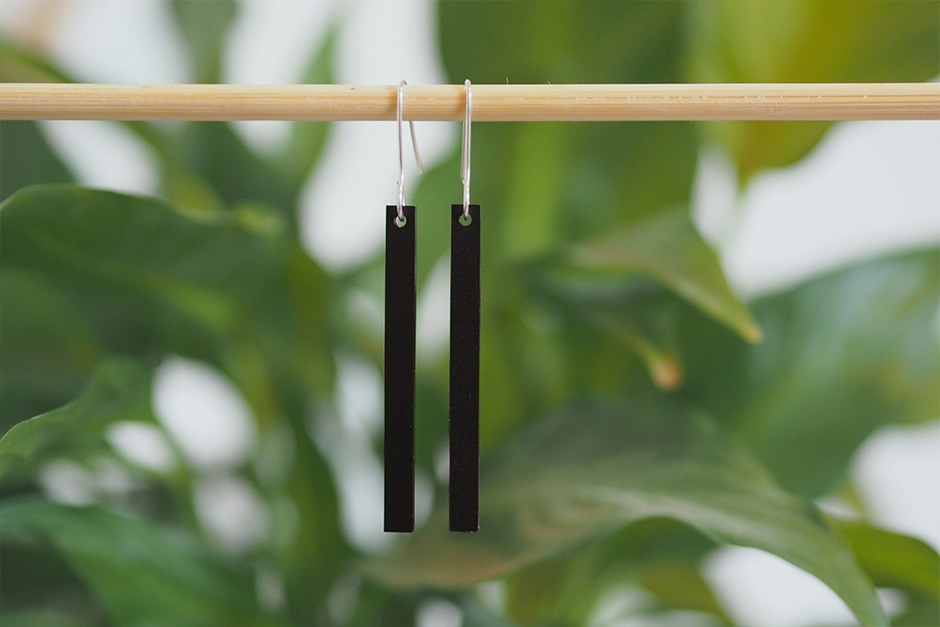 طرح گوشواره اکریلیک مینیمالیستی مناسب برای استفاده در دستگاه های cnc چوب و cnc لیزر - laser cut minimalist earing acrylic jewelry svg file