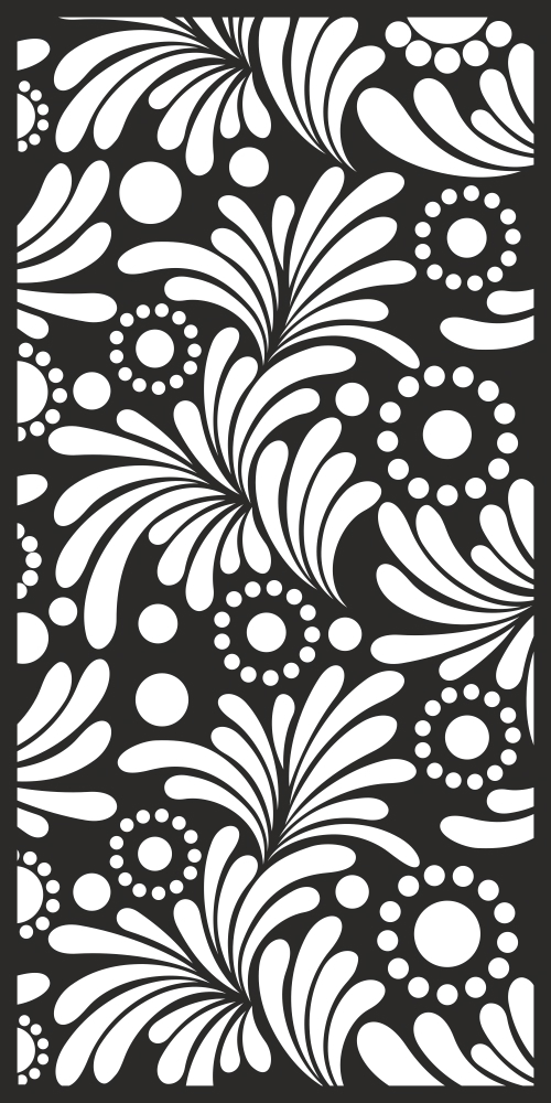 طرح پارچه گلدار سفید مناسب برای استفاده در دستگاه های cnc چوب و cnc لیزر - white floral fabric pattern cdr file