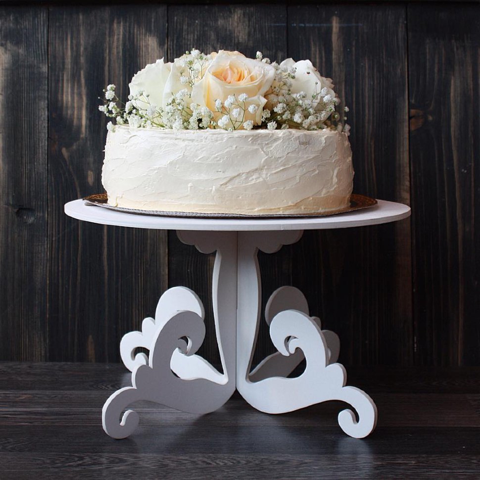 طرح پایه کیک عروسی تزئینی مناسب برای استفاده در دستگاه های cnc چوب و cnc لیزر - laser cut decorative wedding cake stand cdr file