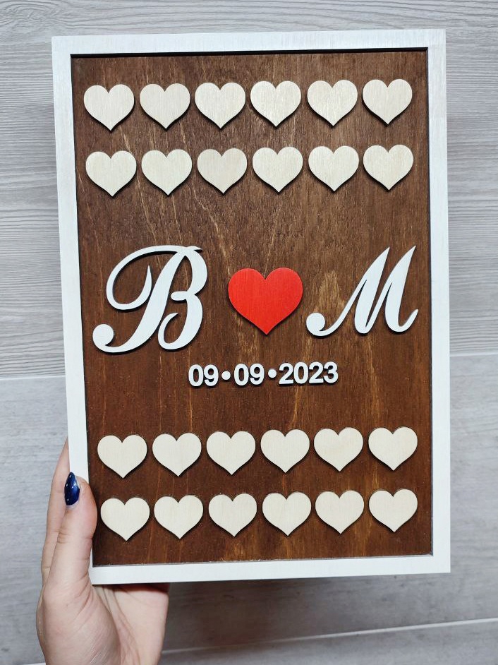 طرح قاب عکس قلب عروسی مناسب برای استفاده در دستگاه های cnc چوب و cnc لیزر - laser cut wedding heart frame cdr file