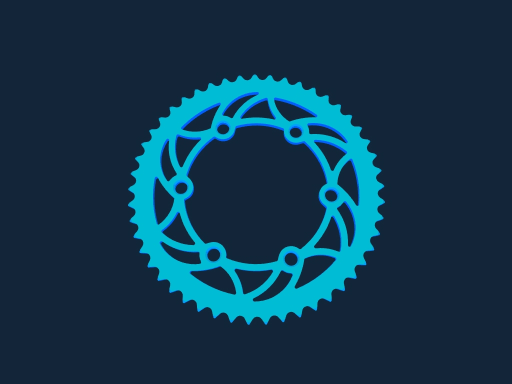 طرح چرخ دنده برای موتورسیکلت KTM مدل Dirt مناسب برای استفاده در دستگاه های cnc چوب و cnc لیزر - sprocket for ktm dirt bike stl file