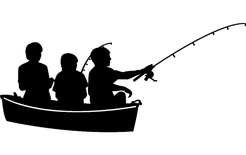 طرح ماهیگیری شماره ۶ مناسب برای استفاده در دستگاه های cnc چوب و cnc لیزر - fishing 6 dxf file
