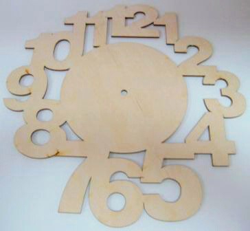 طرح صفحه ساعت - اعداد مناسب برای استفاده در دستگاه های cnc چوب و cnc لیزر - Design and vector for CNC machine