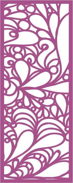 طرح پرده تزئینی مناسب برای استفاده در دستگاه های cnc چوب و cnc لیزر - decorative screen laser cut screen panel cdr file