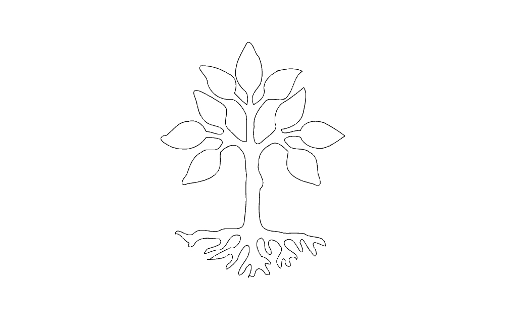 طرح درخت مناسب برای استفاده در دستگاه های cnc چوب و cnc لیزر - tree design dxf file