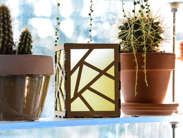 طرح فانوس مناسب برای استفاده در دستگاه های cnc چوب و cnc لیزر - lantern laser cut ai file
