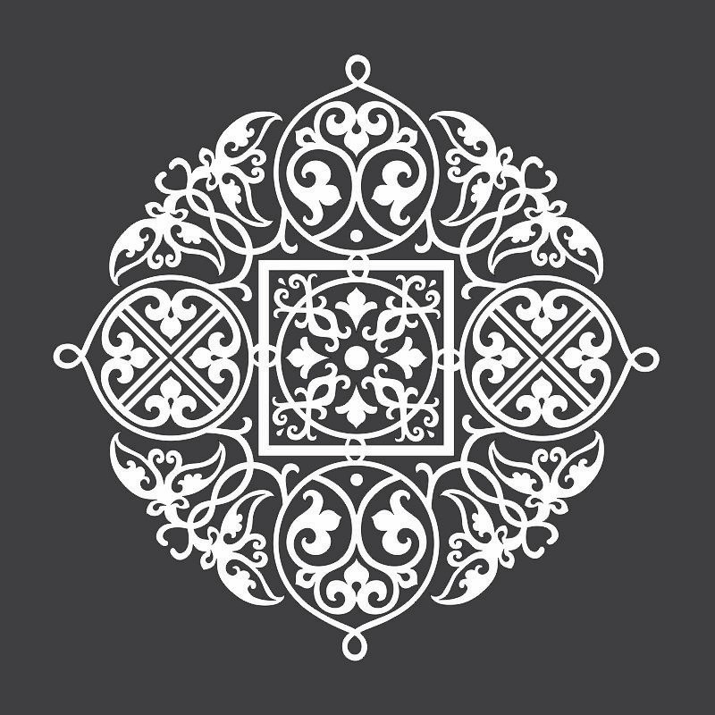 طرح تزئینی دایره ای cnc مناسب برای استفاده در دستگاه های cnc چوب و cnc لیزر - circle cnc decorative design dxf file