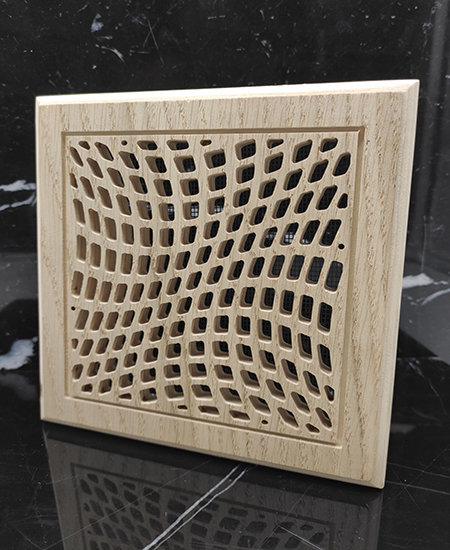 طرح منقل چوبی مربع شکل مناسب برای استفاده در دستگاه های cnc چوب و cnc لیزر - laser cut square wooden ventilation grill pattern ai file
