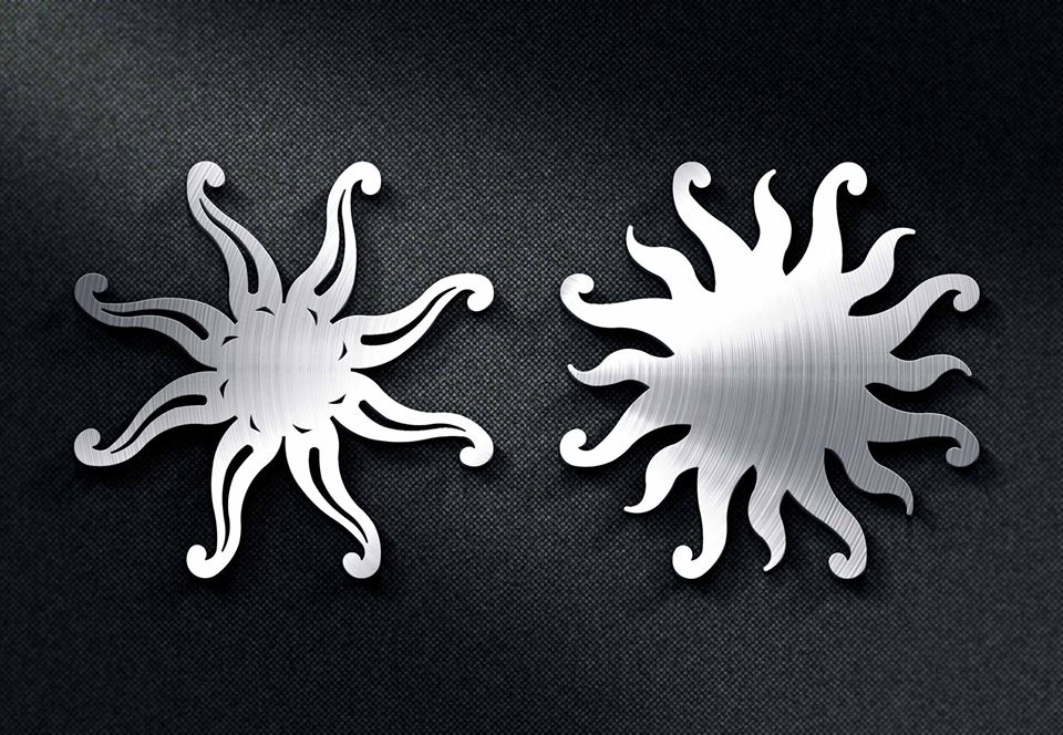 طرح خورشید مناسب برای استفاده در دستگاه های cnc چوب و cnc لیزر - sun art dxf file