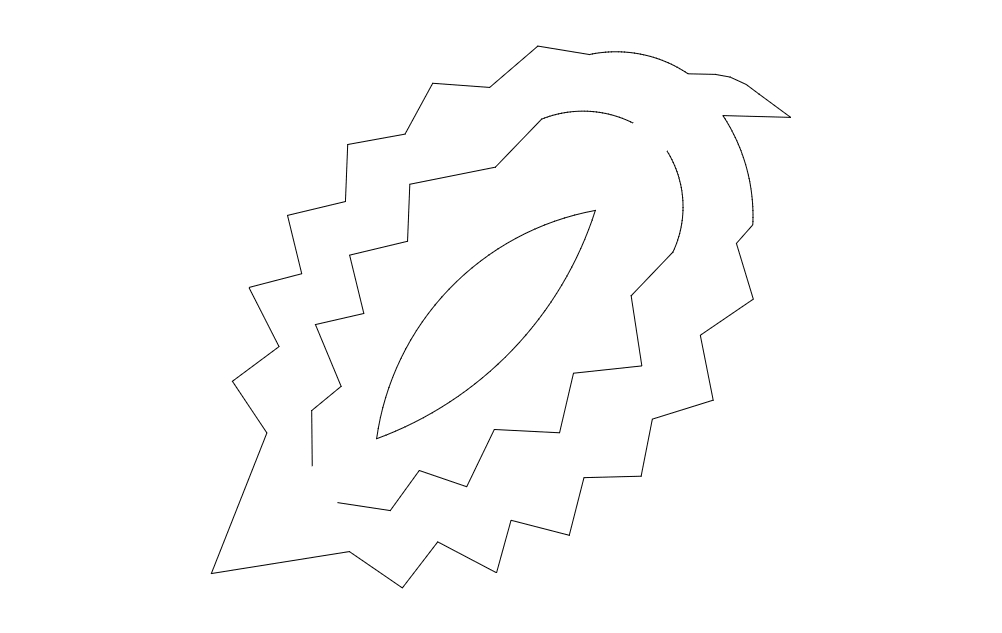 طرح سه بعدی میوه کاج مناسب برای استفاده در دستگاه های cnc چوب و cnc لیزر - pinecone 3d dxf file