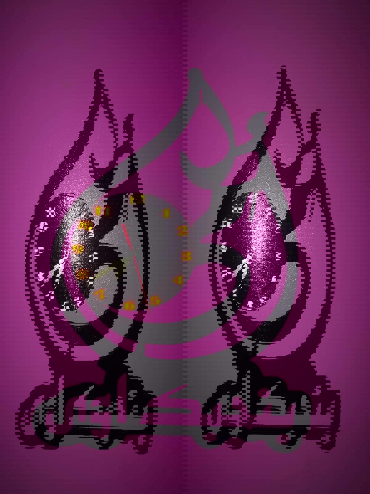 طرح ساعت دیواری روز مادر - عید الام امی مناسب برای استفاده در دستگاه های cnc چوب و cnc لیزر - Design and vector for CNC machine